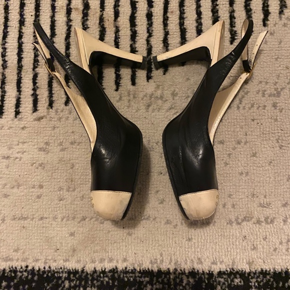 Chanel Cap Toe Heels Size 38 - Picture 2 of 7